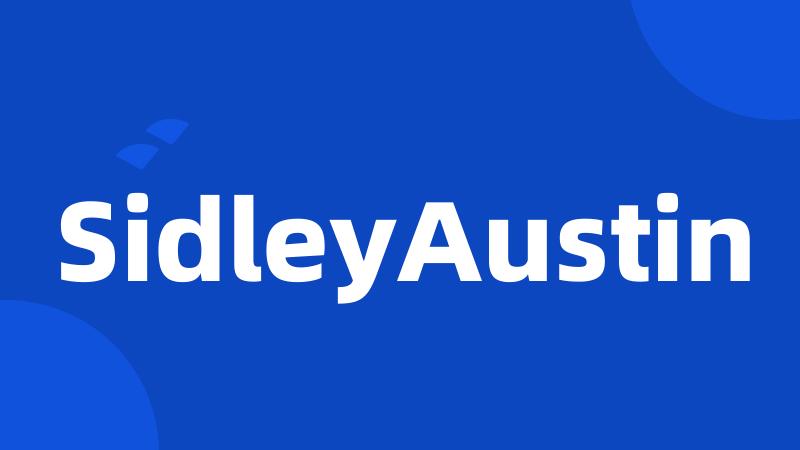 SidleyAustin