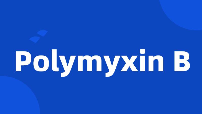 Polymyxin B