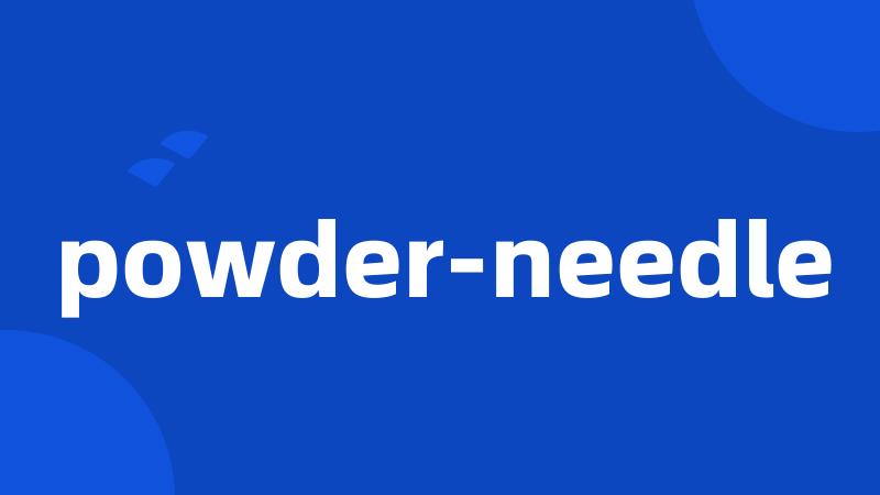 powder-needle