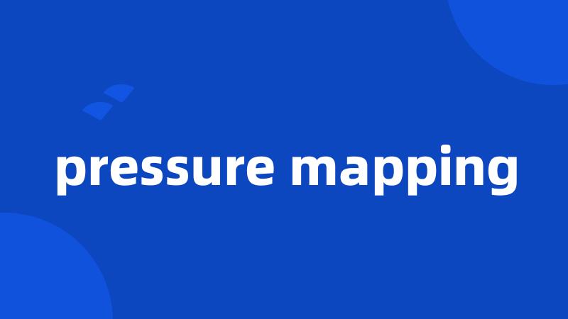 pressure mapping