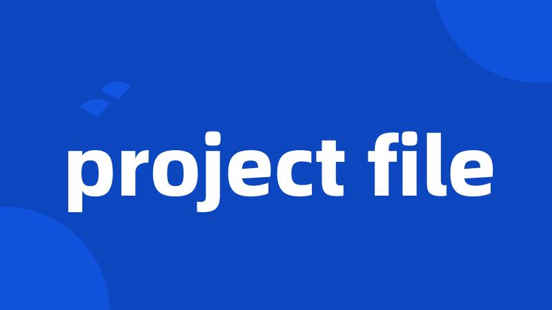 project file