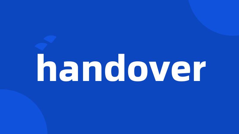 handover