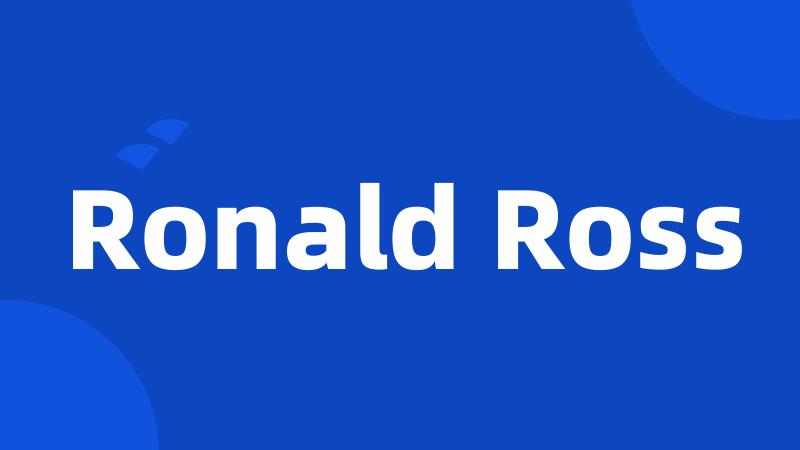 Ronald Ross