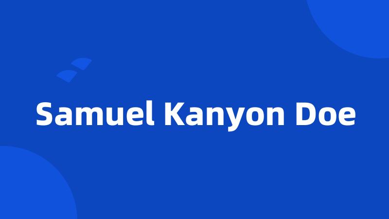 Samuel Kanyon Doe