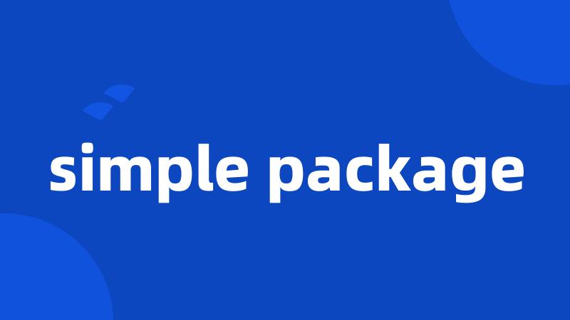 simple package