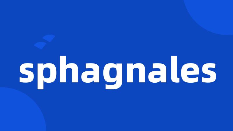 sphagnales