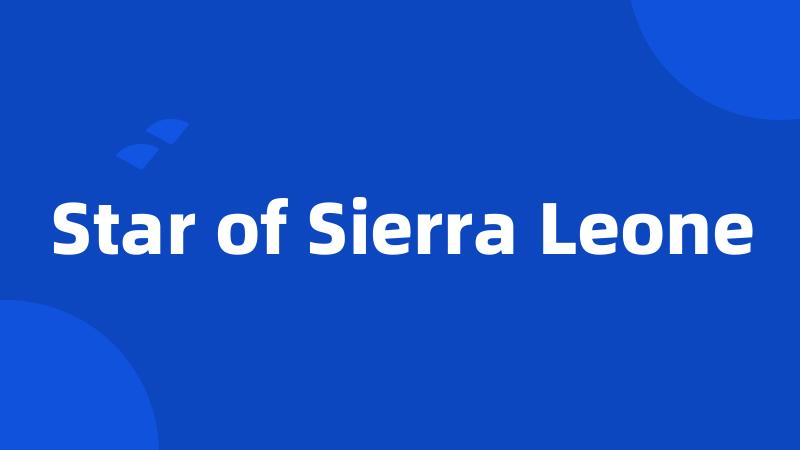 Star of Sierra Leone