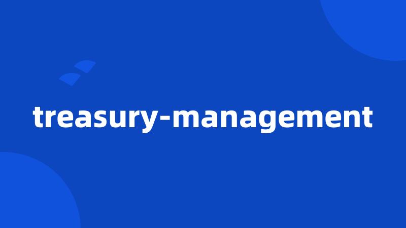 treasury-management