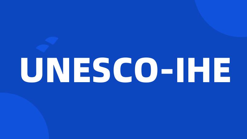 UNESCO-IHE