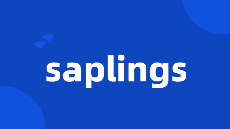 saplings