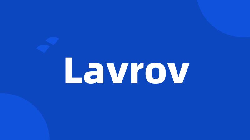 Lavrov