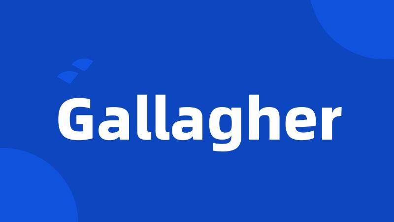 Gallagher