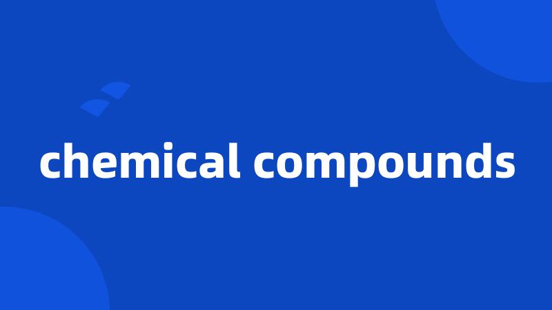 chemical compounds