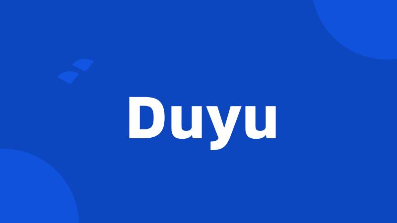 Duyu