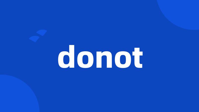 donot