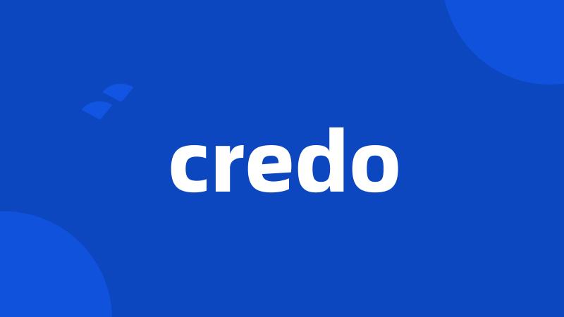 credo