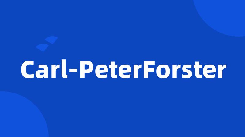 Carl-PeterForster