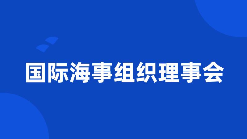 国际海事组织理事会