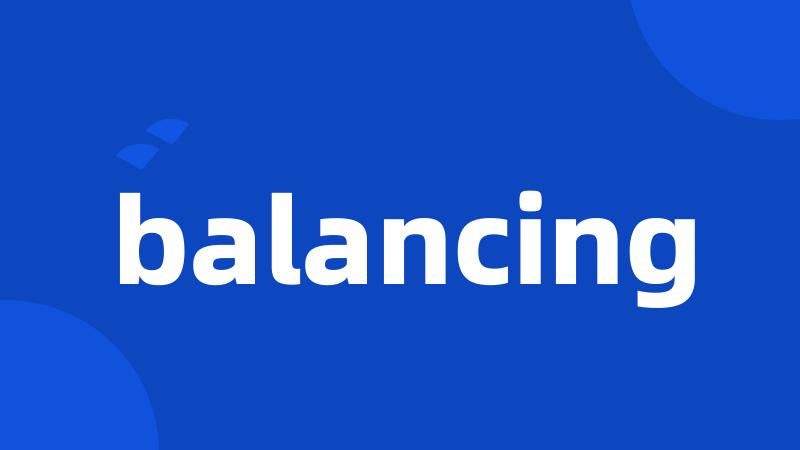 balancing