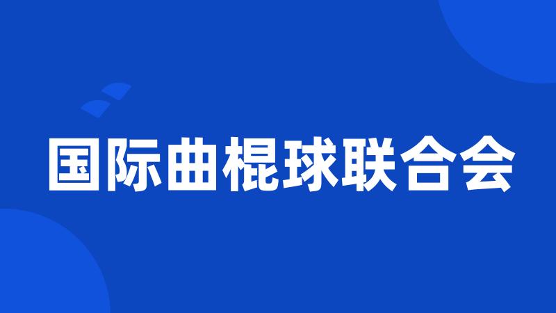 国际曲棍球联合会