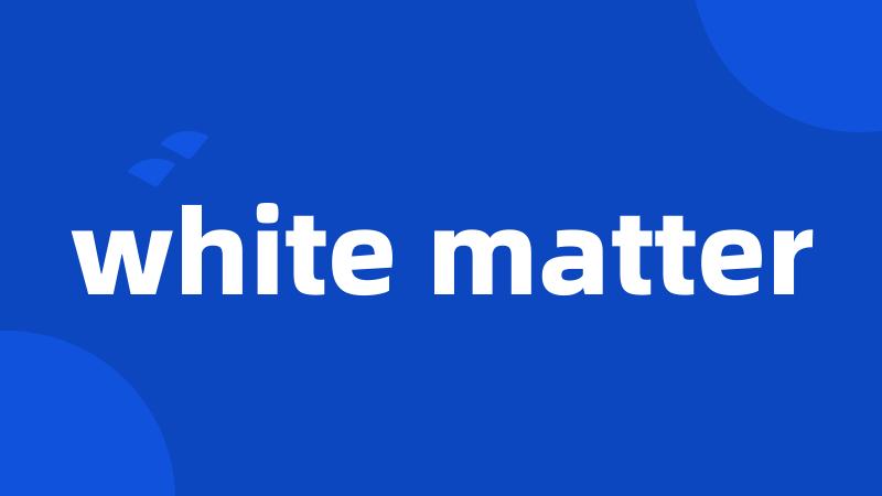 white matter