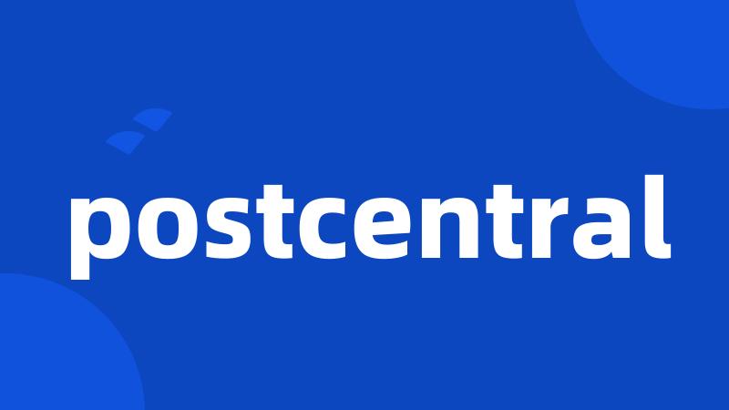 postcentral