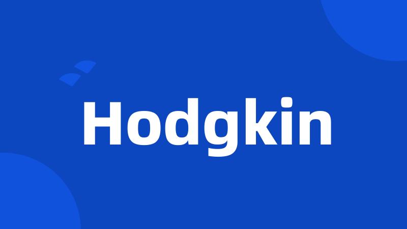 Hodgkin