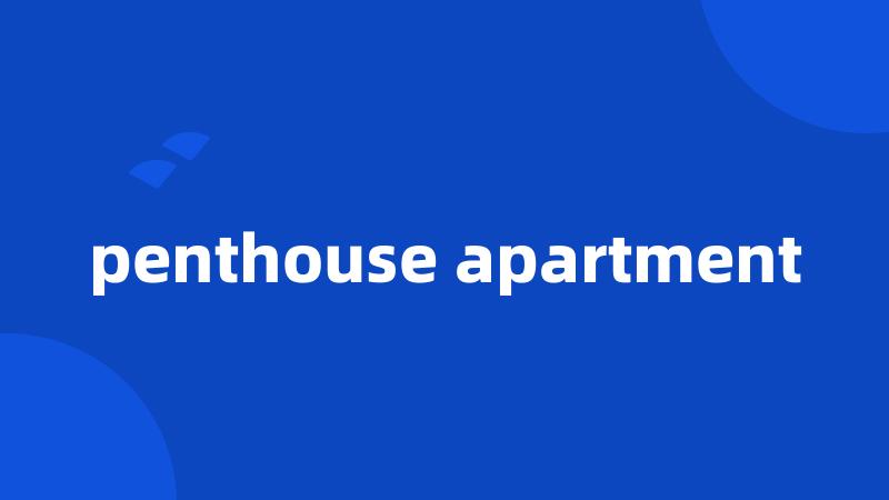 penthouse apartment