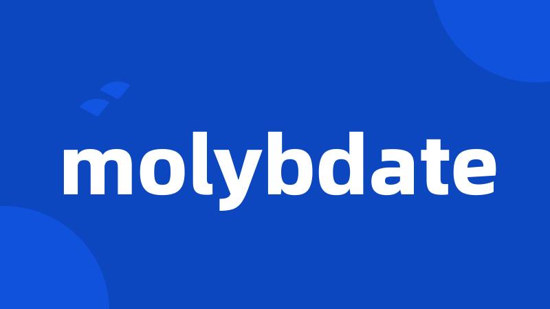 molybdate