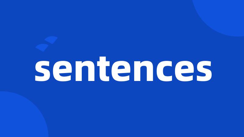 sentences