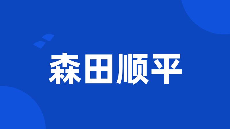 森田顺平