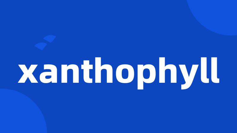 xanthophyll