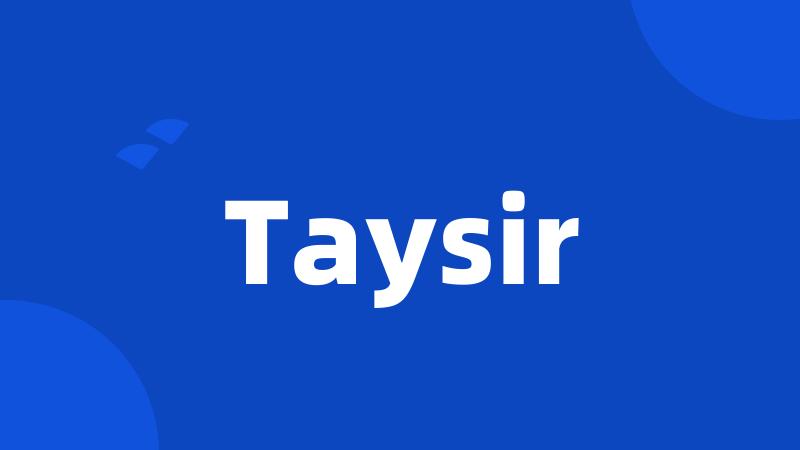 Taysir