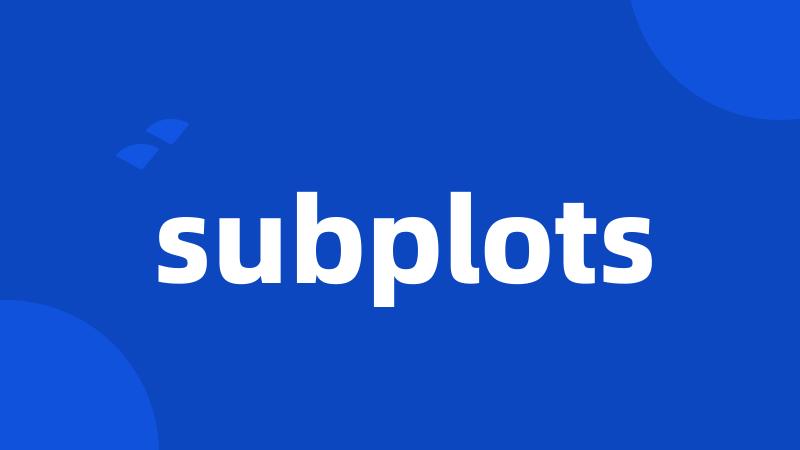 subplots