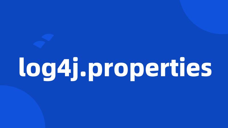log4j.properties