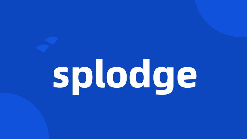 splodge