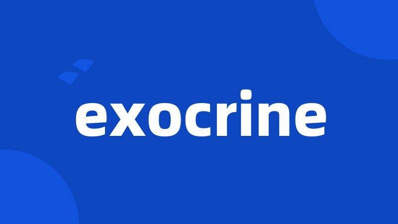 exocrine