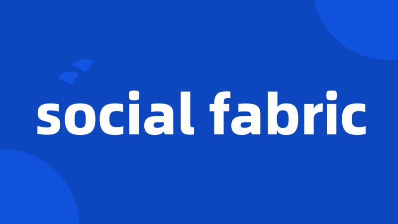 social fabric