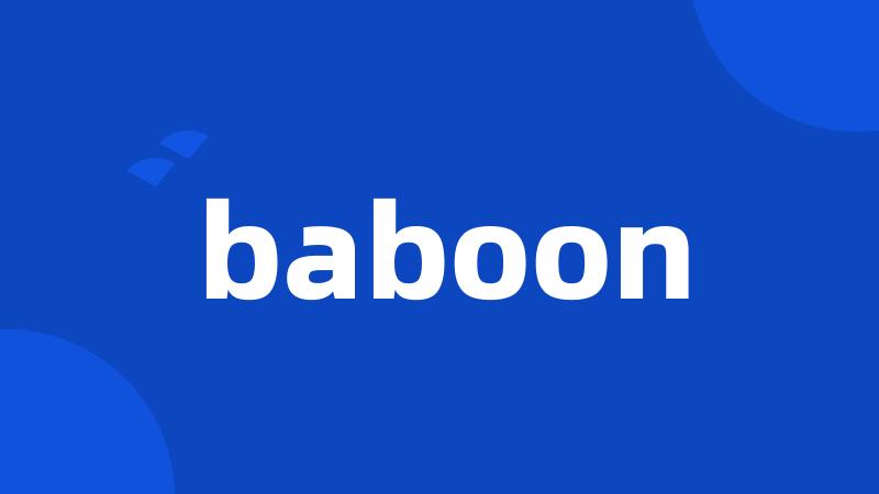 baboon