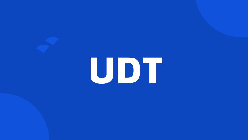 UDT