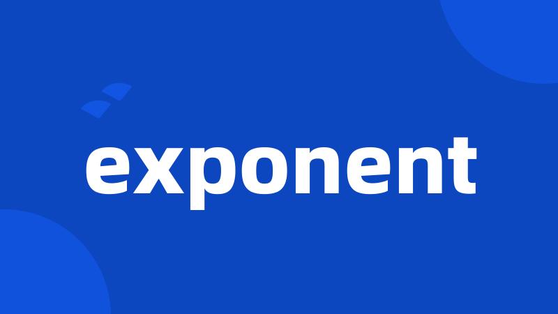 exponent