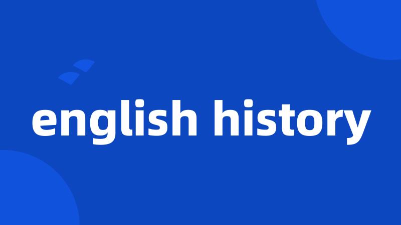 english history