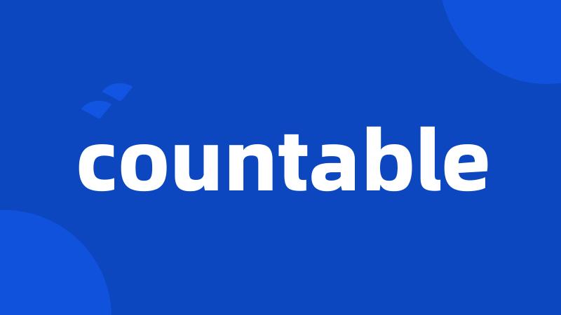 countable