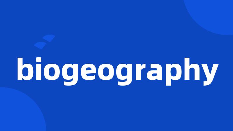 biogeography