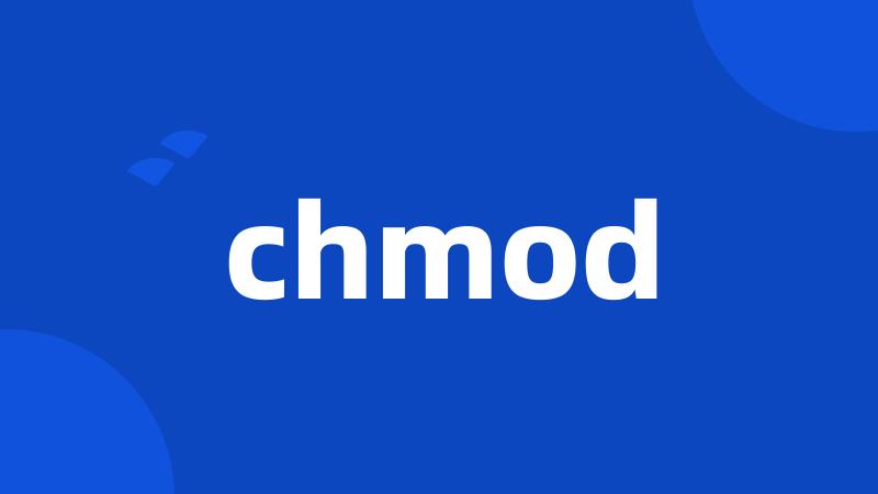 chmod