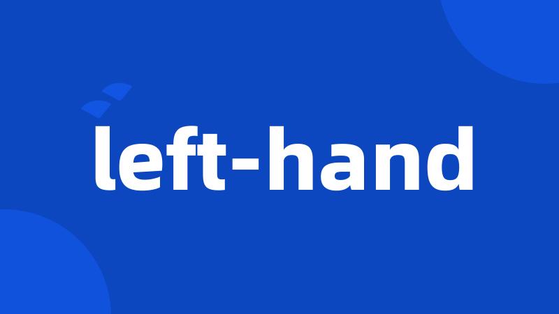 left-hand