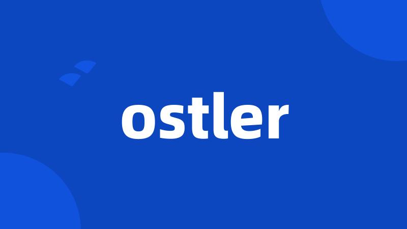 ostler