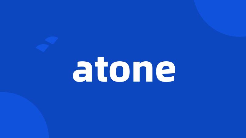 atone