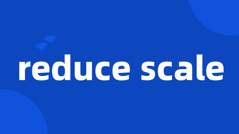 reduce scale