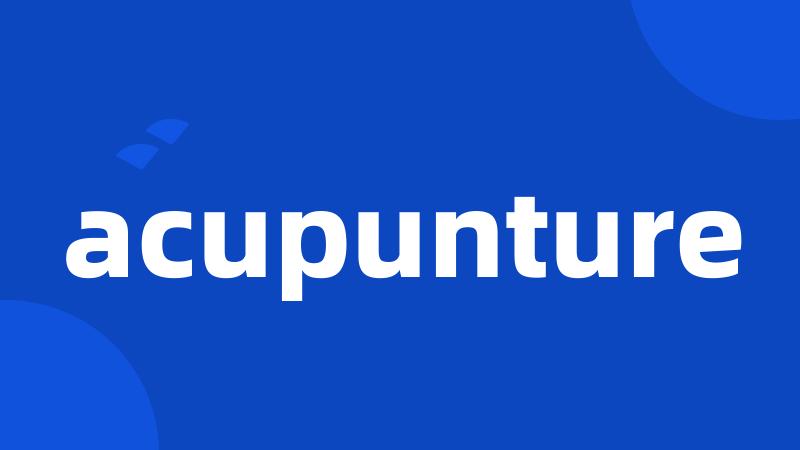 acupunture